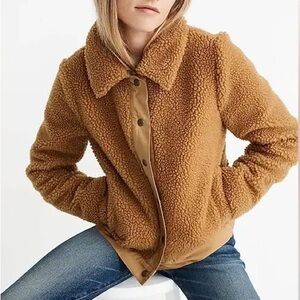 Madewell Camel Teddy Jacket